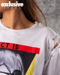Perfect Is Boring T-Shirt, White Color