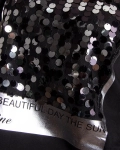 Beautiful Day T-Shirt With Sequins, Black Color