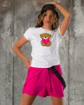 Teddy Love T-Shirt, Pink Color