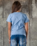 Feline T-Shirt, Blue Color