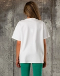 Cartoon T-Shirt, White Color