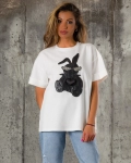 Swag Bunny T-Shirt, White Color