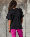 Pearl Rose T-Shirt, Black Color