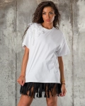 Pearl Rose T-Shirt, White Color