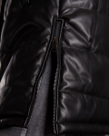 Yasmin Faux Leather Vest, Black Color