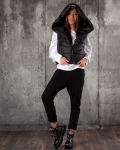 Ambience Hooded Vest, White Color