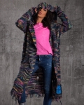 Ripley Hooded Cardigan, Multi Color