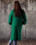 New Wave Open Cardigan, Green Color