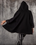 Affinity Hooded Cardigan, Black Color
