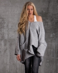 Olean Sweater With Pockets, Grey Color