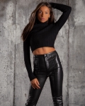 Extra Cropped Sweater, Black Color