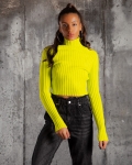 Extra Cropped Sweater, Green Color