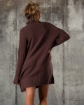Everlee Long Sweater, Brown Color