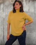 Пуловер Warm Inside, Цвят Горчица