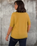 Пуловер Warm Inside, Цвят Горчица