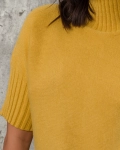 Пуловер Warm Inside, Цвят Горчица