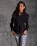Vienna Jacket With Removable Pockets, Black Color