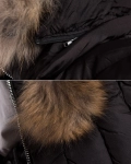 Obsession Jacket With Real Fur Pom Poms, Beige Color