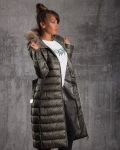 Arctic Long Belted Jacket, Green Color