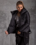 Norvina Padded Winter Jacket, Black Color