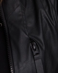 Moxie Faux Leather Jacket, Black Color