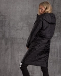 The Plan Padded Jacket with Removable Sleeves, Black Color