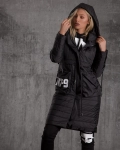The Plan Padded Jacket with Removable Sleeves, Black Color