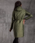 The Plan Padded Jacket with Removable Sleeves, Green Color