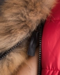 Misty Jacket With Real Fur, Red Color
