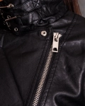 Republic Faux Leather Jacket, Black Color