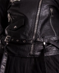 Republic Faux Leather Jacket, Black Color