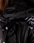 Quinn Long Belted Jacket, Black Color