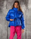 Melanie Jacket With Down And Feather Filling, Blue Color