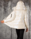 Perla Hooded Jacket, White Color