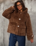 Палто Winter Teddy, Кафяв Цвят