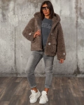 Палто Winter Teddy, Кафяв Цвят
