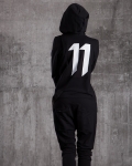 Eleven Hooded Jumpsuit, Black Color