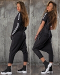 Glow Up Jumpsuit With Removable Sleeves, Black Color