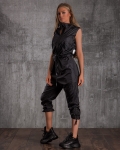 Contrast Jumpsuit, Black Color