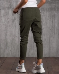 Without Me Trousers With A Chain, Green Color