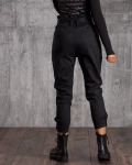 Drive Belted Trousers, Black Color