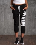 Air Sweatpants With Print, Black Color