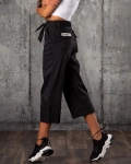 Sector Wide-Leg Trousers, Black Color