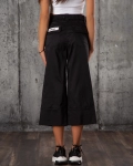 Sector Wide-Leg Trousers, Black Color