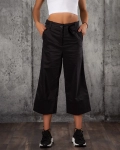 Sector Wide-Leg Trousers, Black Color