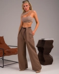 Панталон Tell Me When, Цвят Тъмно Таупе