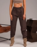 Панталон Keep Watching, Кафяв Цвят