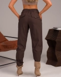 Панталон Keep Watching, Кафяв Цвят