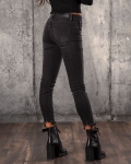 Forza Raw Hem Jeans, Black Color