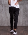 Power Is Power Jeans With Elastic Waistband, Black Color